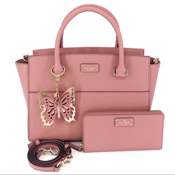 kate spade Handbags - 3PCS Kate Spade Lana Satchel Wallet Charms
